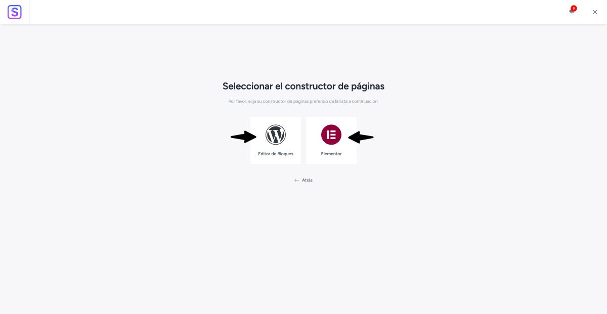 elegir maquetador plantillas inicio astra sin beaver