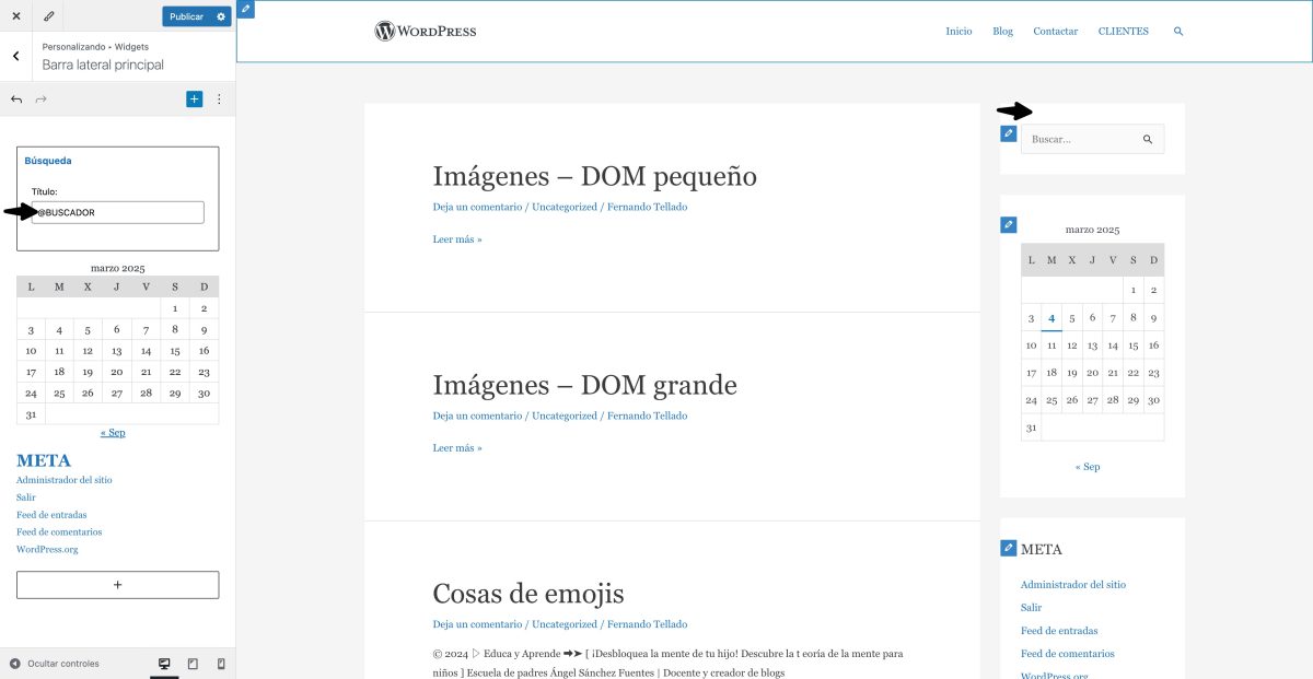 ocultar titulo widget wordpress