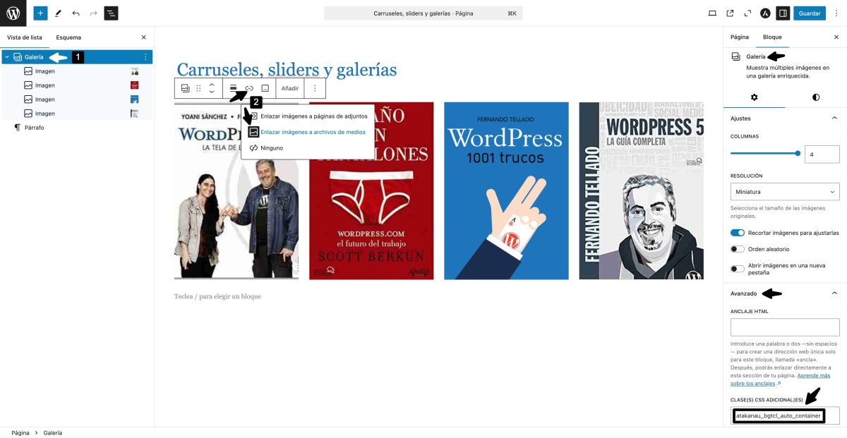 block gallery carousel lightbox