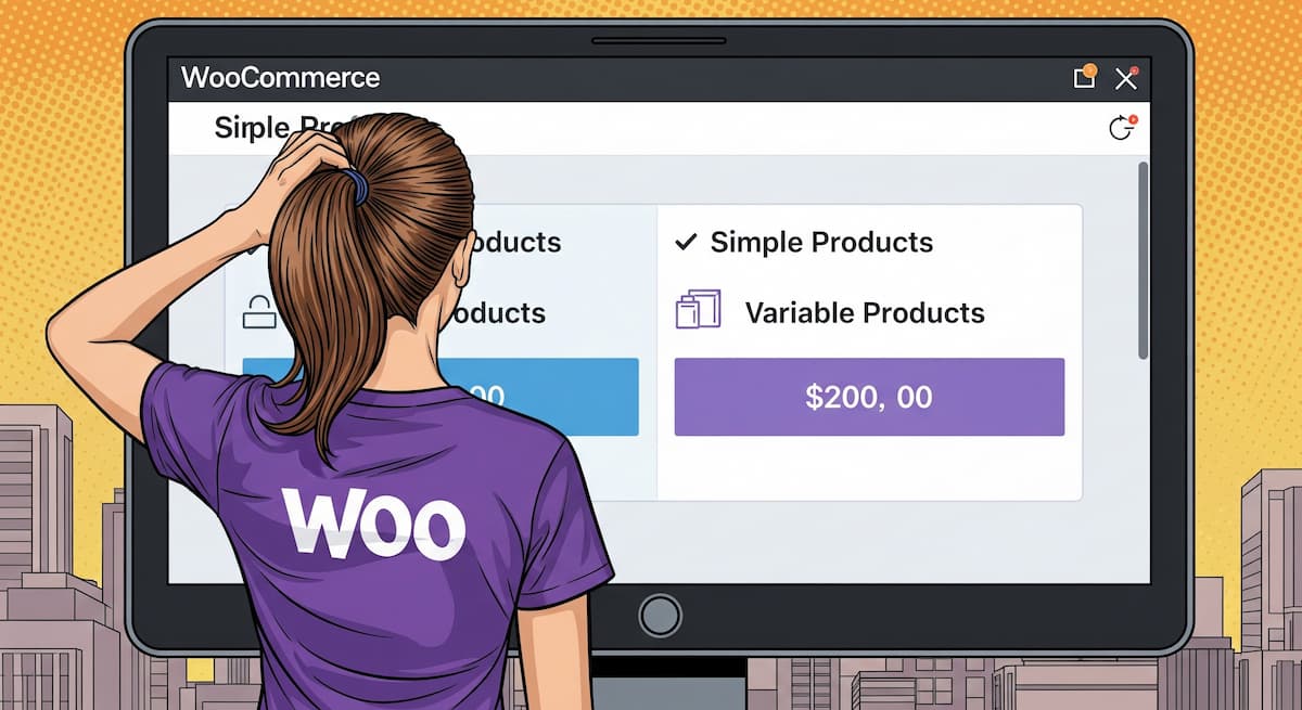 elegir producto variable simple woocommerce