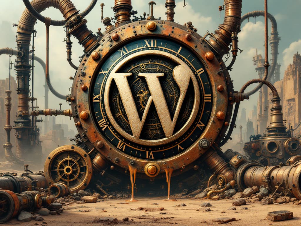 wordpress logo steampunk