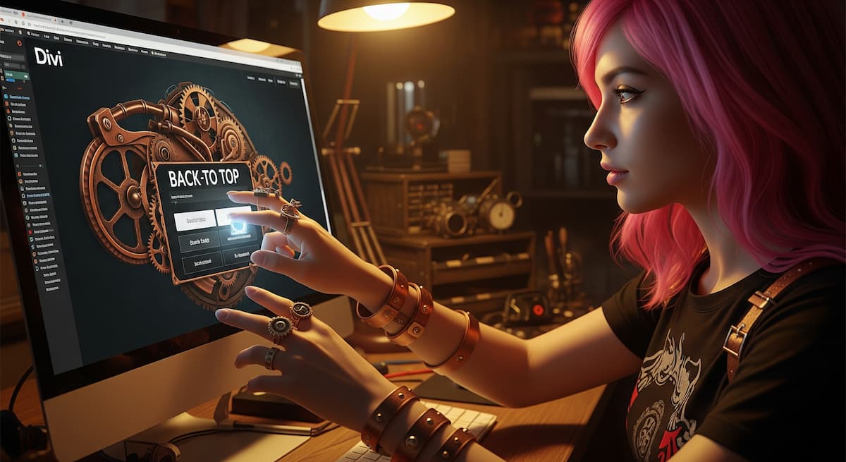 cambiar aspecto boton subir arriba tema divi wordpress