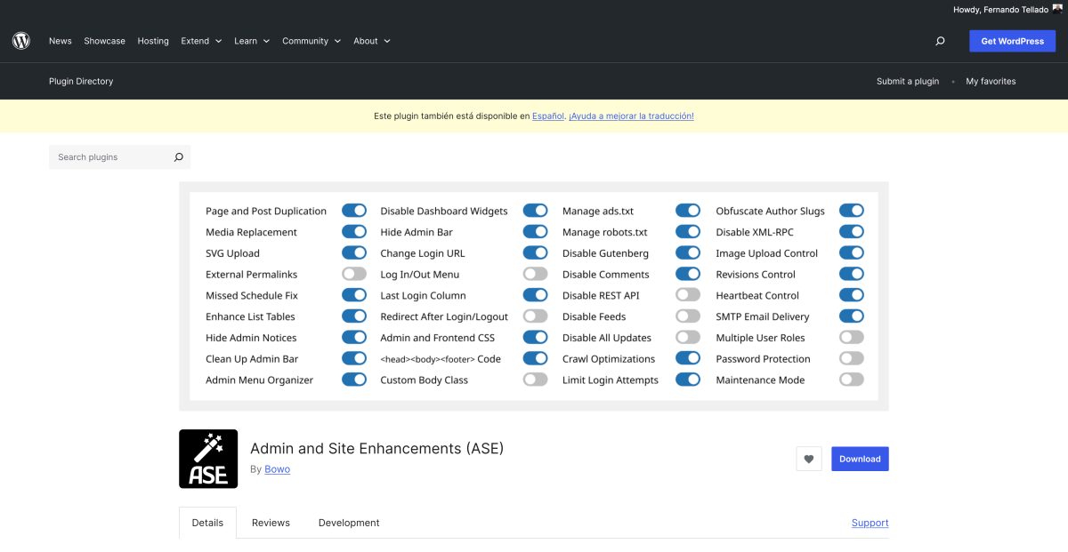 plagina plugin en wordpress