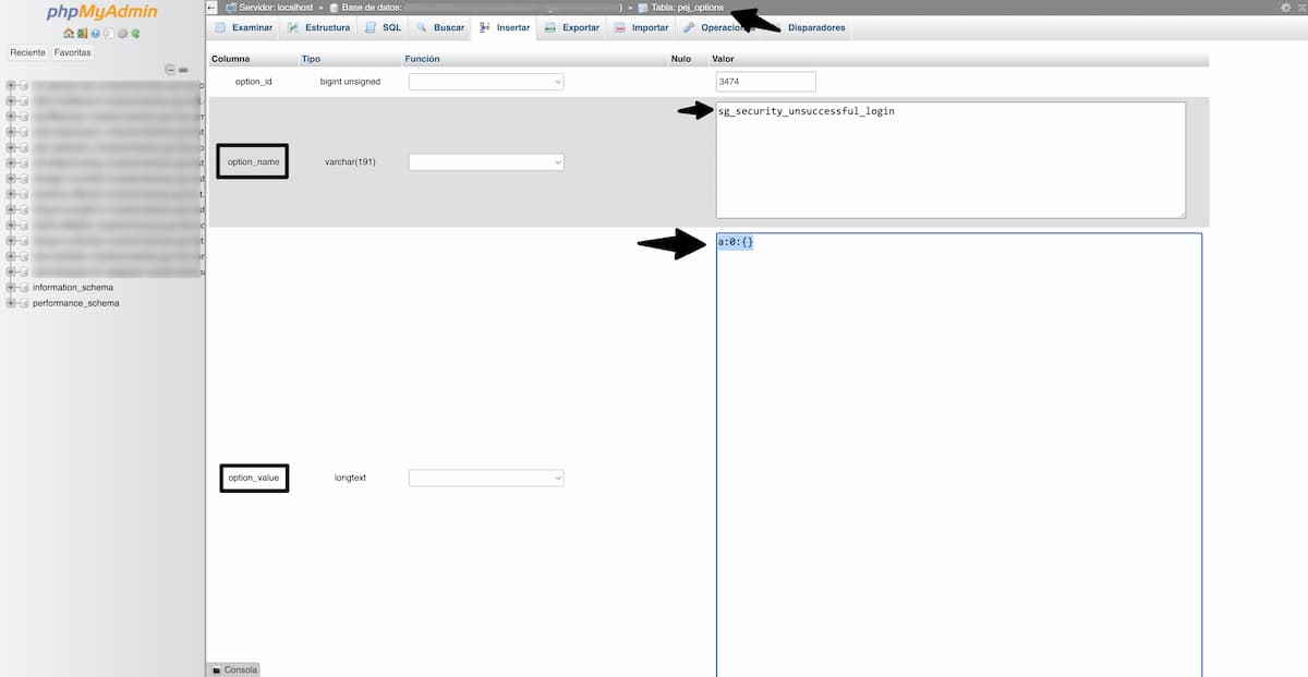 registro accesos bloqueados opcion sg security optimizer a cero