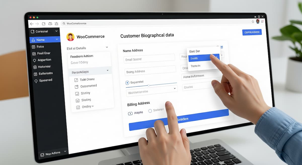 woocommerce editar detalles informacion biografica