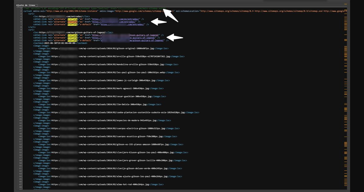 hreflang en sitemap wpml