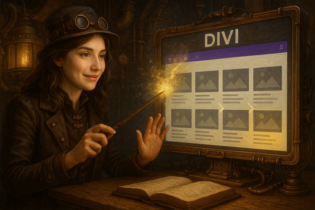 maga wordpress divi modulo blog cambiar columnas