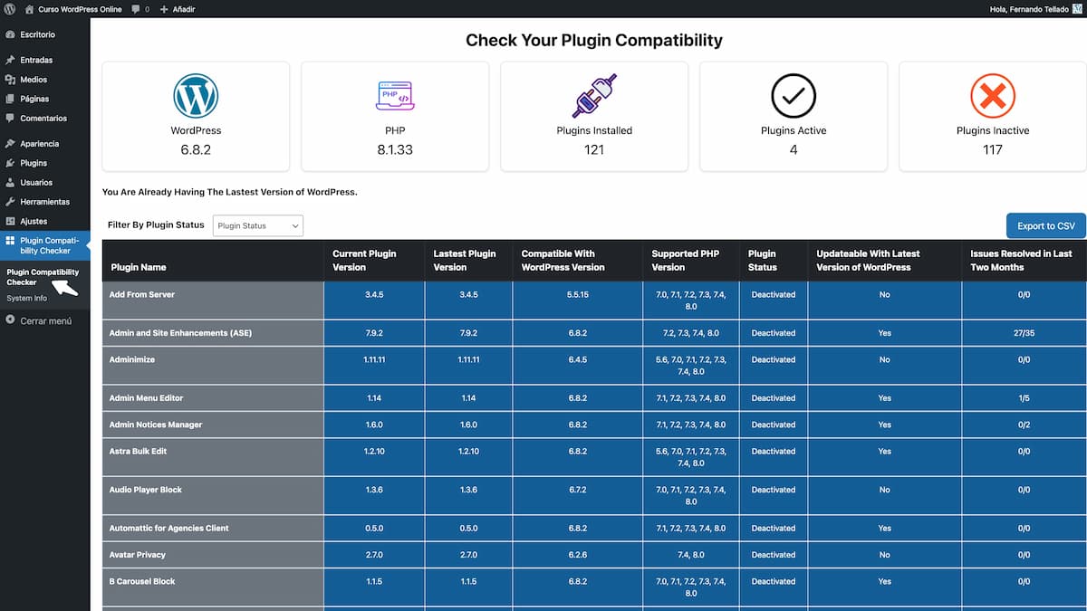 plugin compatibility checker
