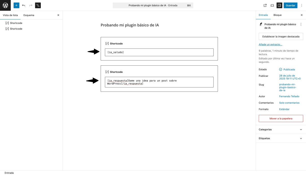 prueba shortcodes plugin ia basico