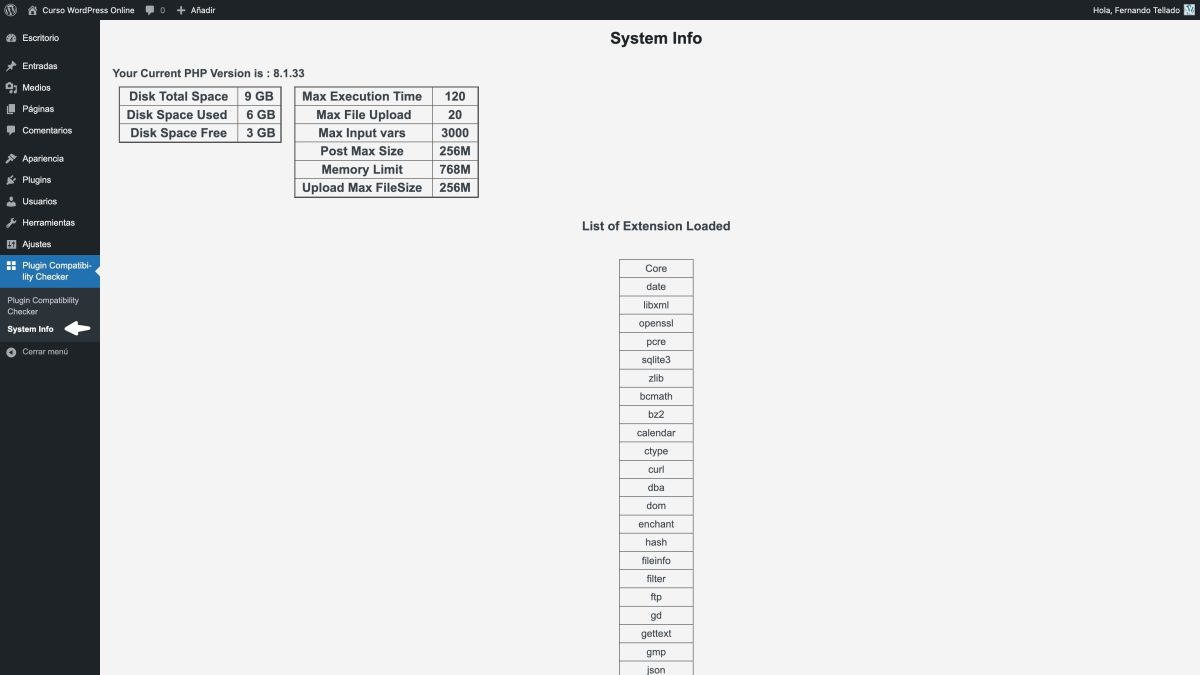 system info plugin compatibility checker