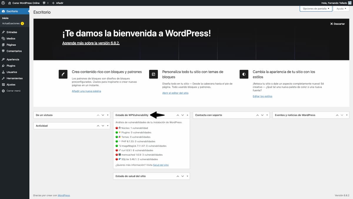 wpvulnerability escritorio