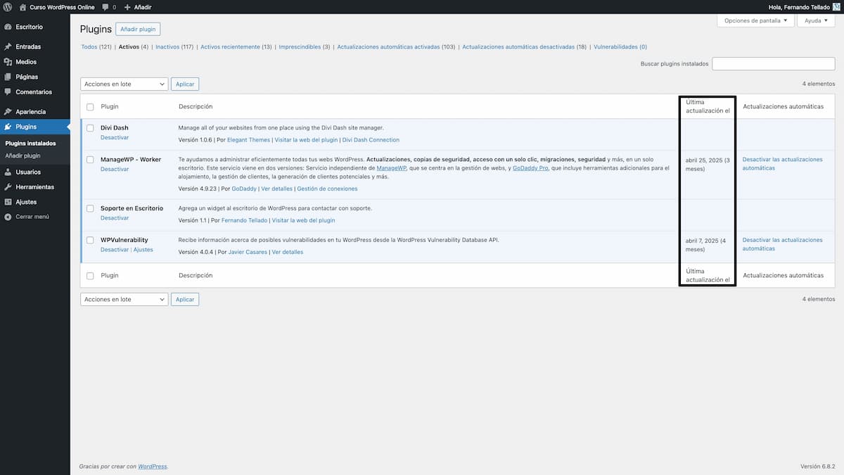 wpvulnerability updates plugins