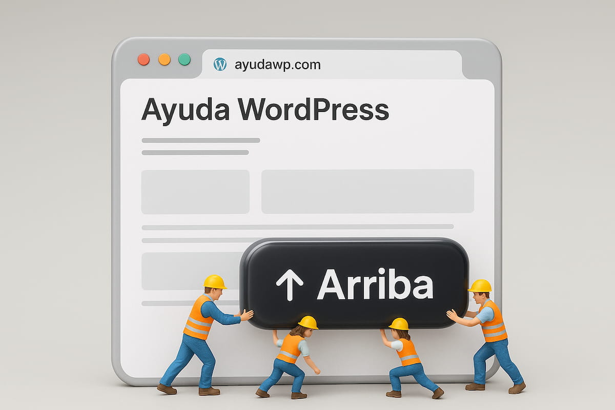 boton subir arriba wordpress