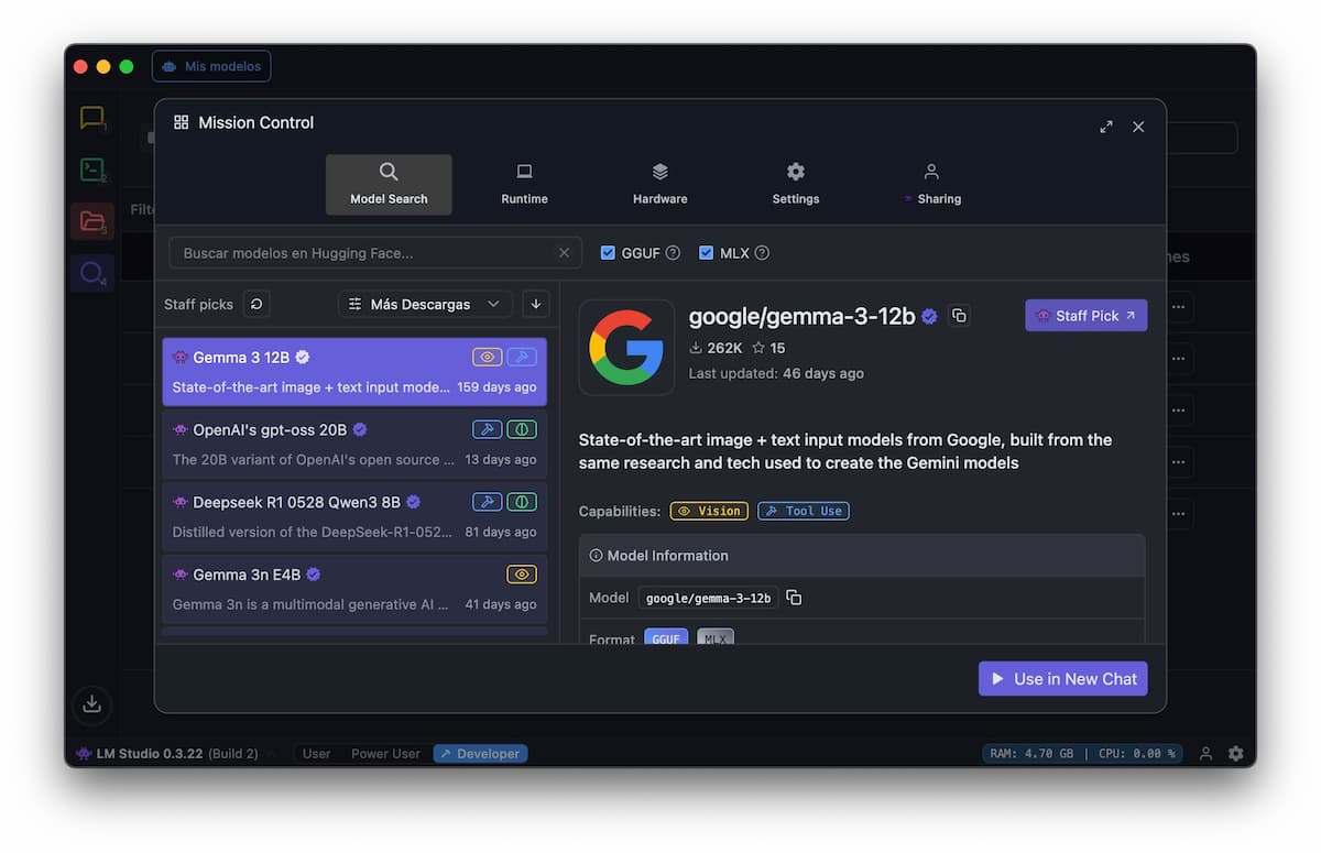 descargar modelos lm studio