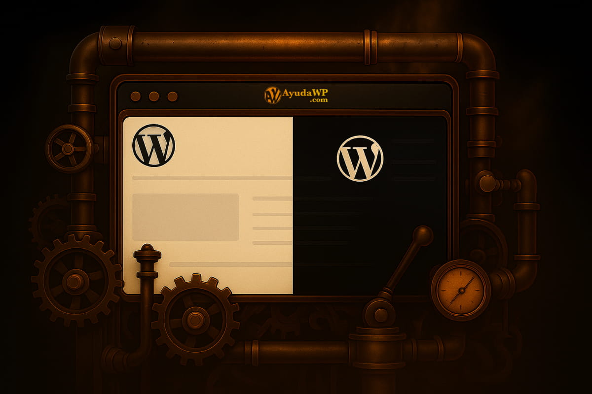 modo oscuro dark mode wordpress