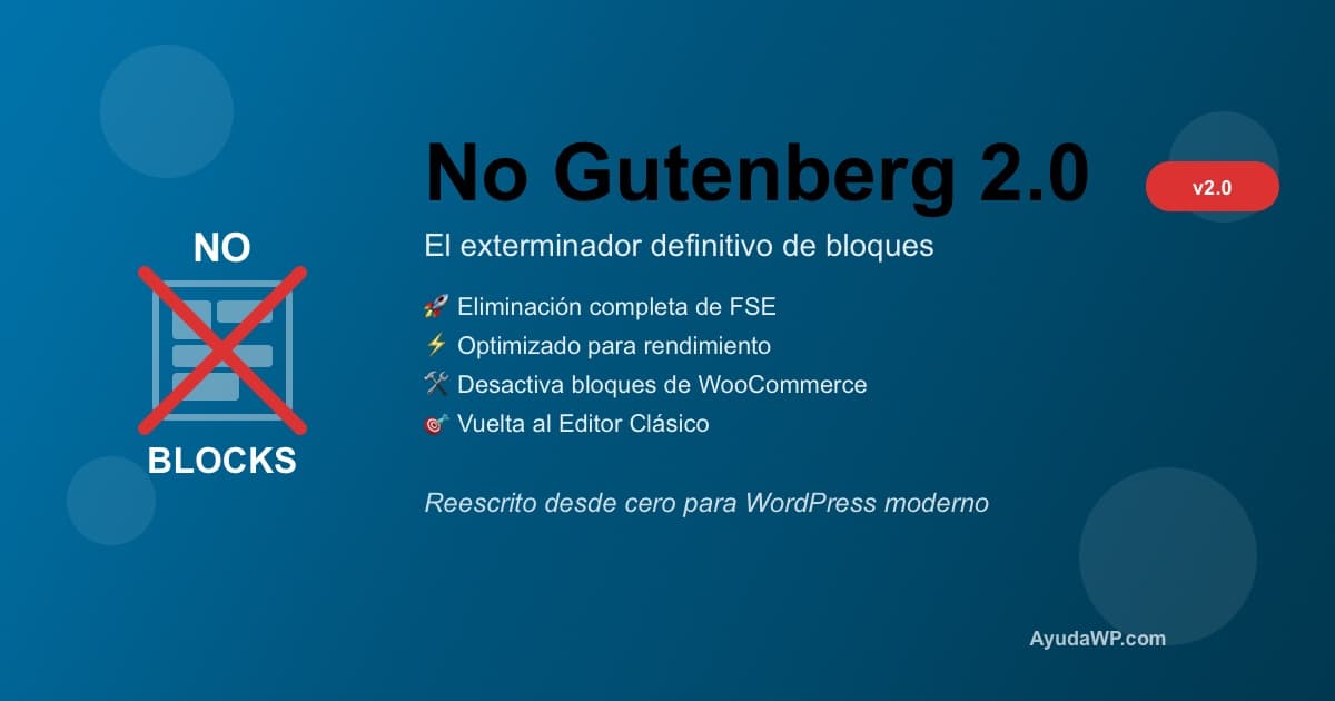 no gutenberg version 2