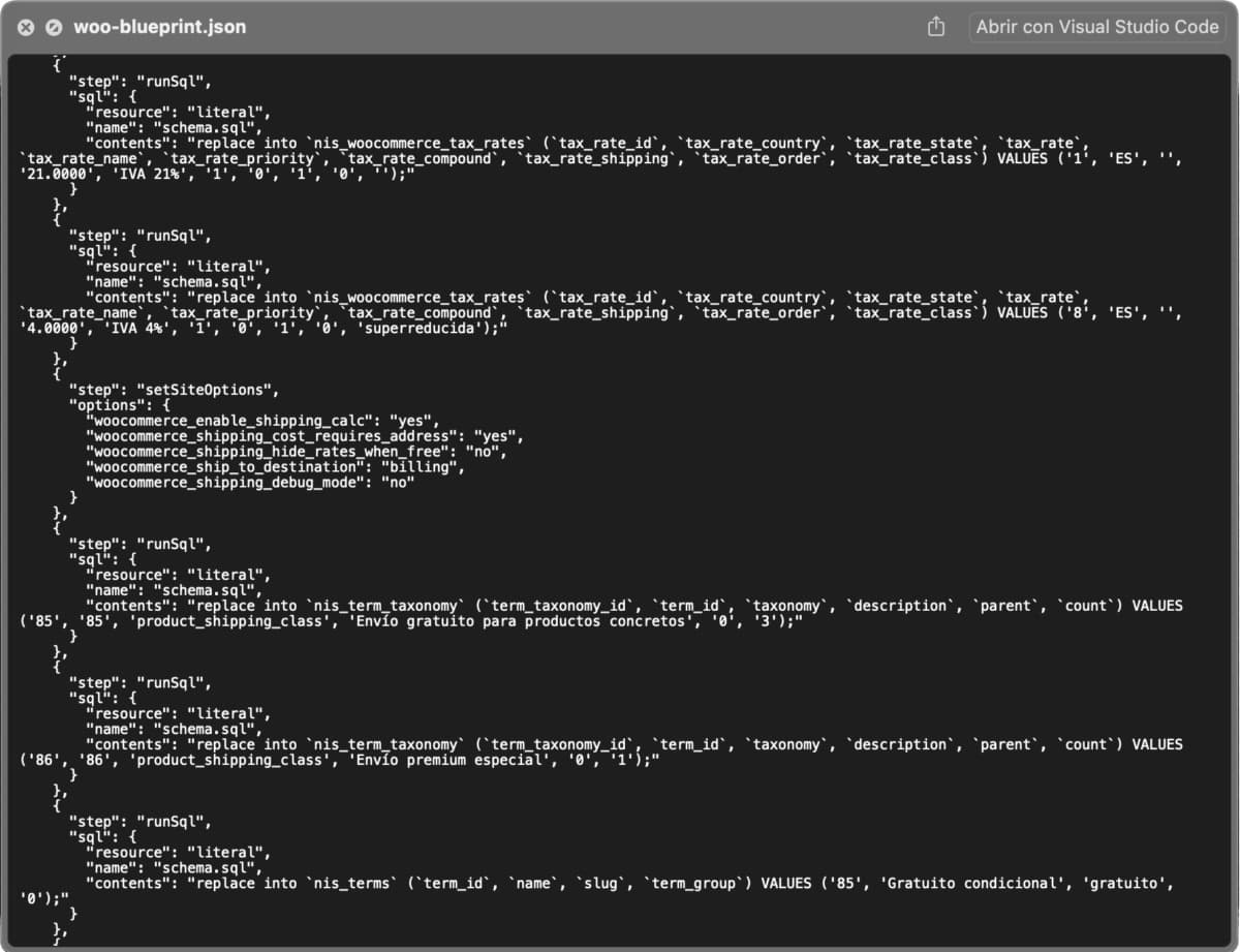 woo blueprint json exportado