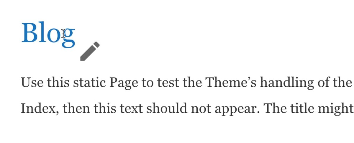 cursor con icono de lapiz sobre articulo