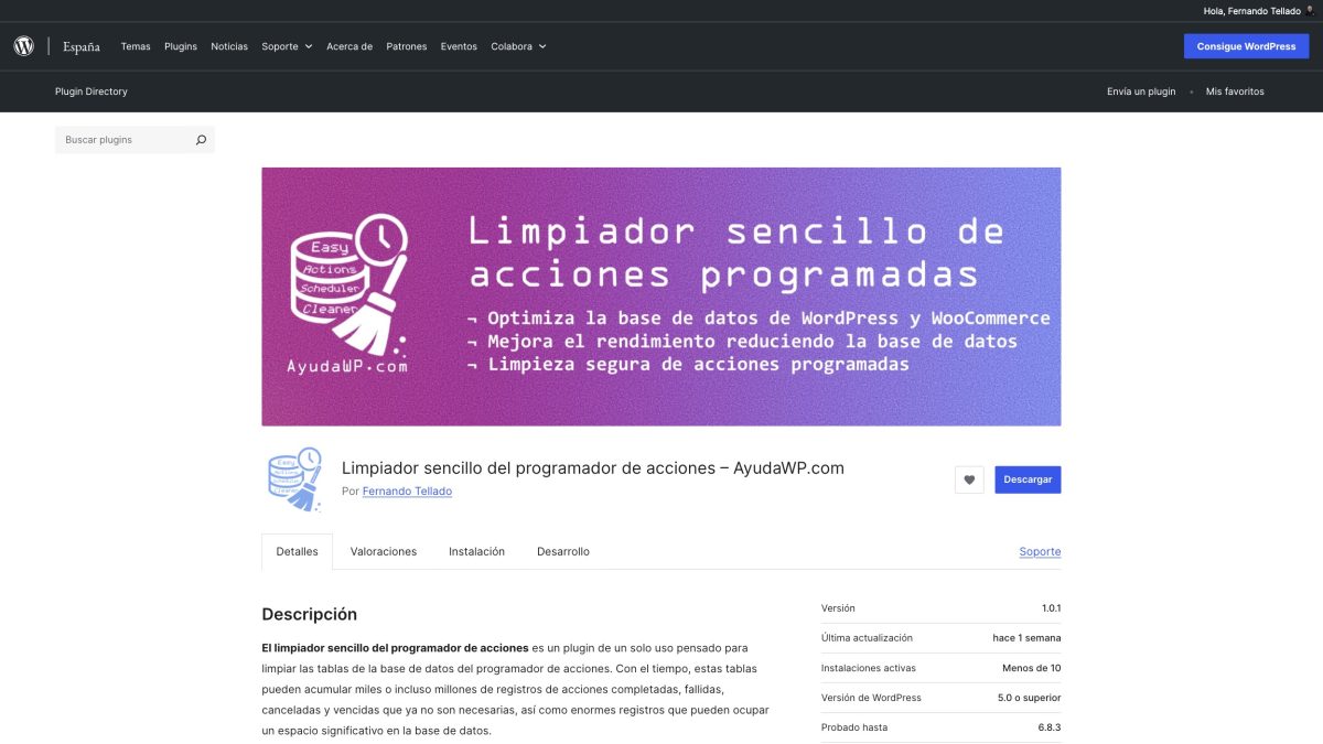 banner plugin wordpress idiomas