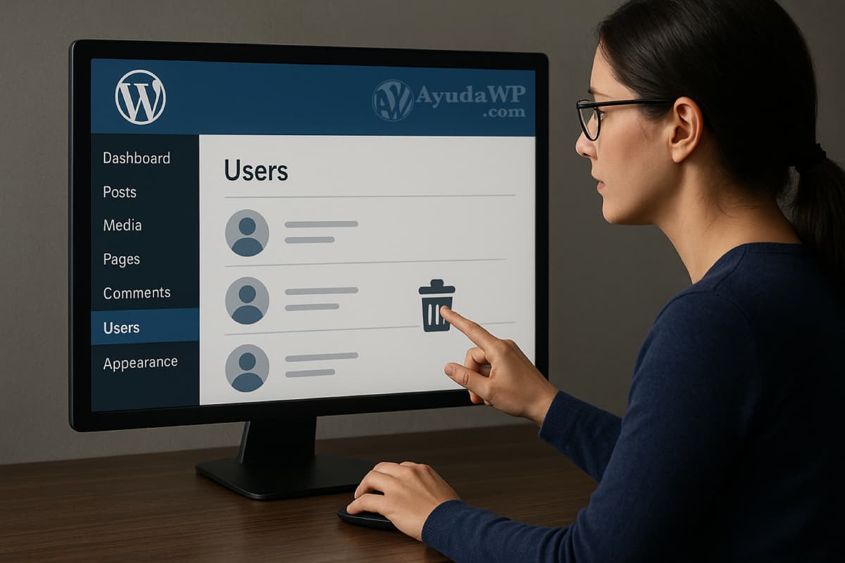 borrar perfiles usuarios wordpress