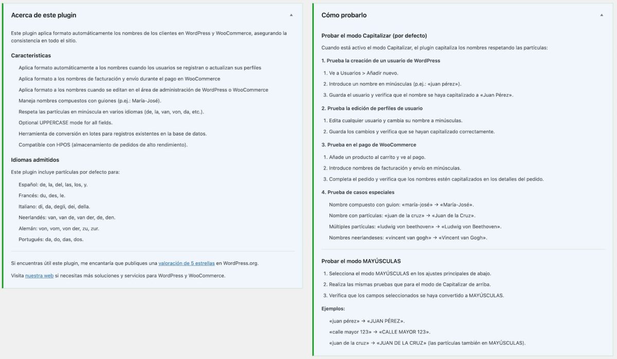 capitalizar y mayuscuas automaticas panes informativos