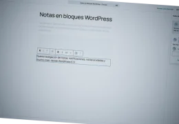 notas bloques wordpres