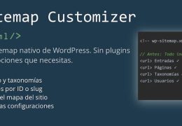 personalizar mapa del sitio nativo de wordpress