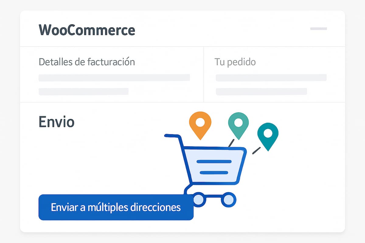 woocommerce multiples direcciones envio