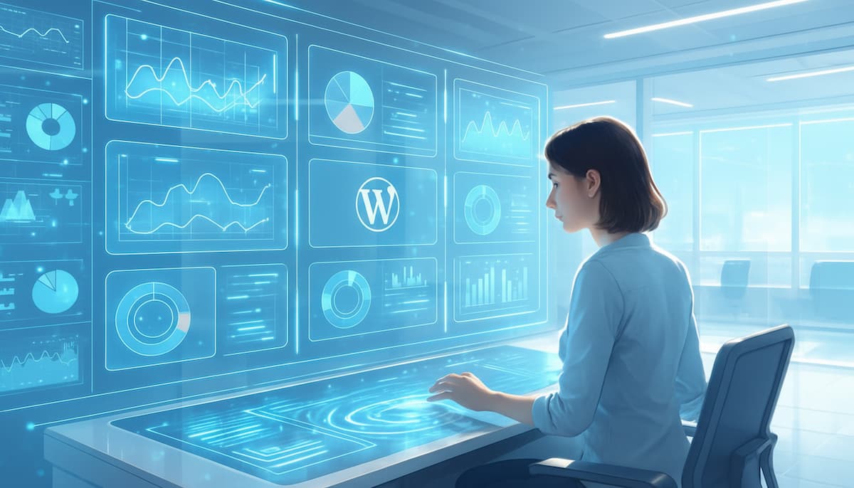 centro de control de negocio online wordpress ia