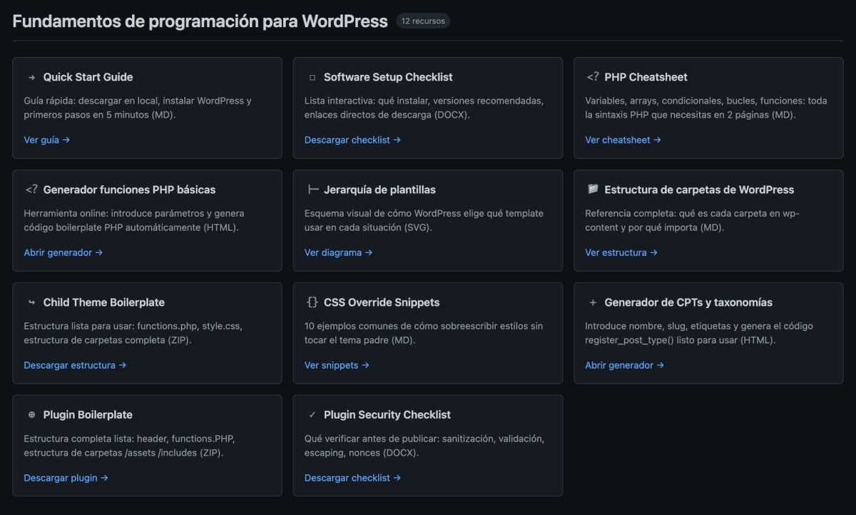 herramientas del curso wordpress avanzado ayudawp 2