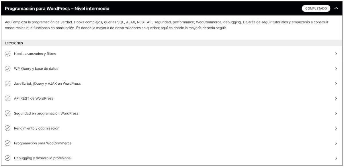 modulo 2 curso programacion wordpress