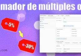 programador multiples ofertas precio woocommerce