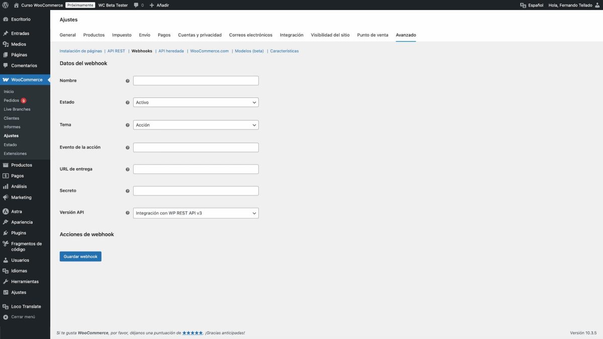 woocommerce webhooks