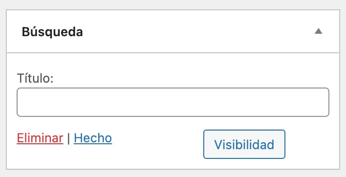 boton visibilidad widget clasico