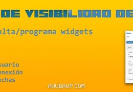 control visibilidad widgets wordpress