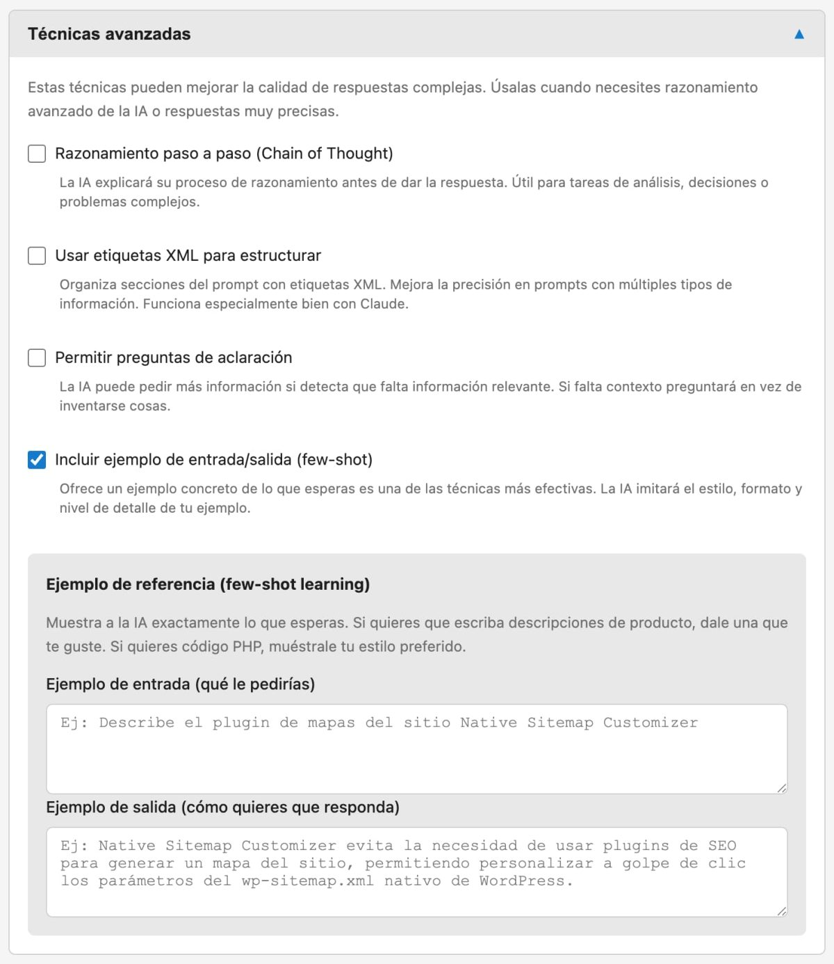 few shot learning ai prompt engineering generador