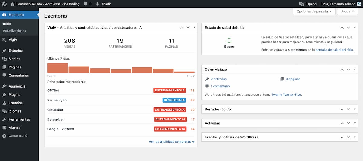 vigia widget escritorio