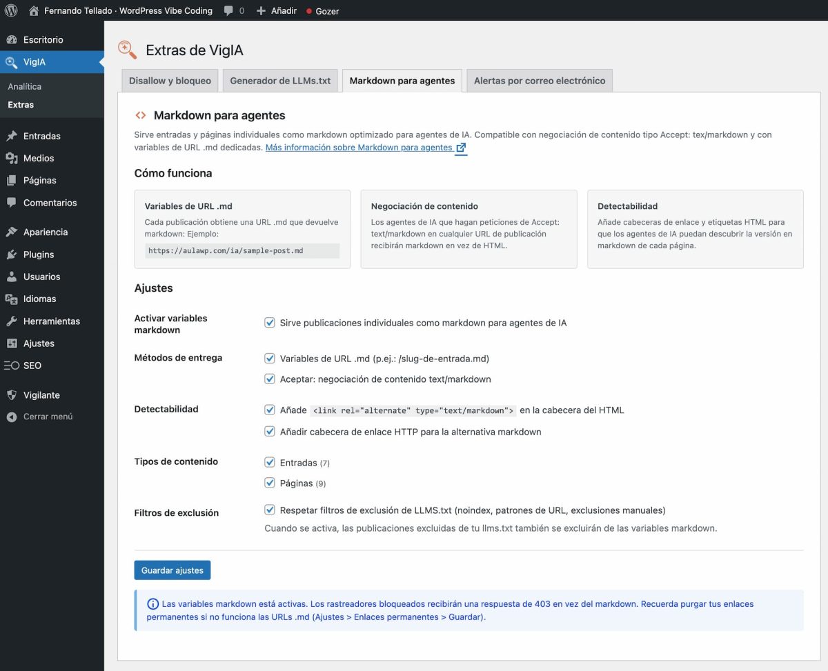 extras de vigia markdown agentes ia