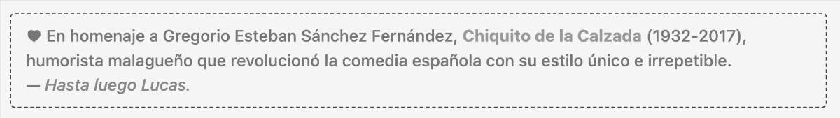 homenaje chiquito de la calzada