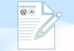 wordpress ia guidelines directrices ai