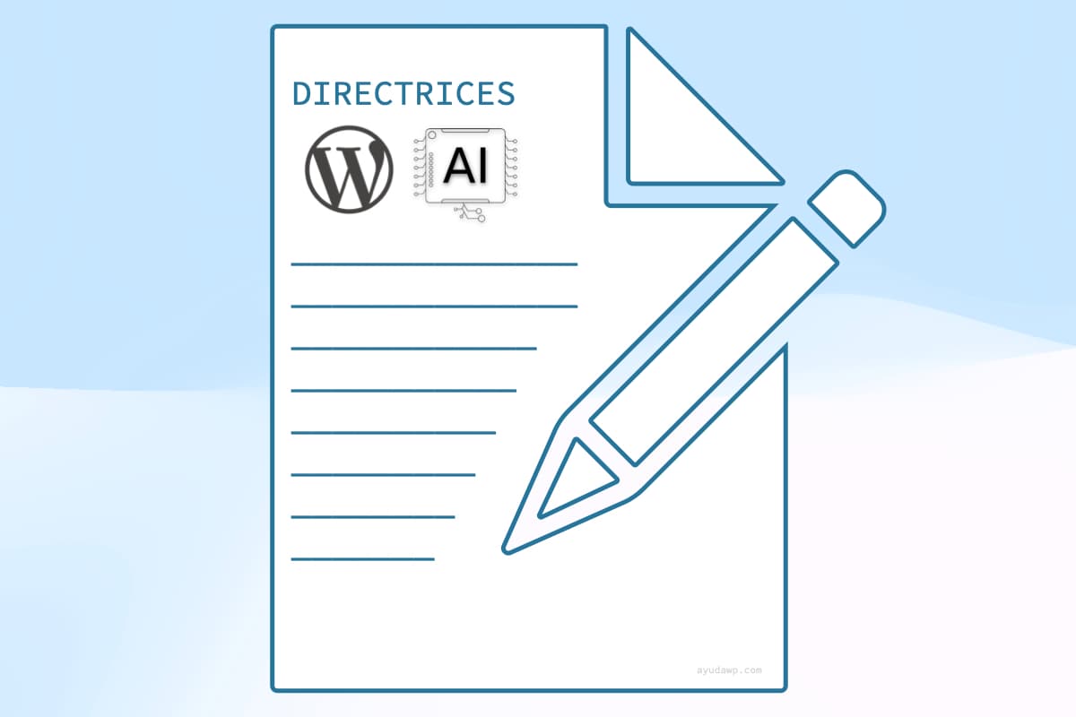 wordpress ia guidelines directrices ai