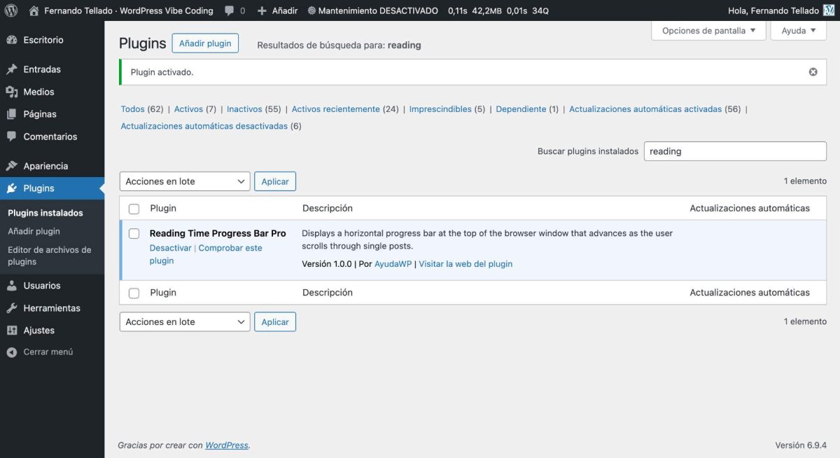 plugin vibe coding v1 activo