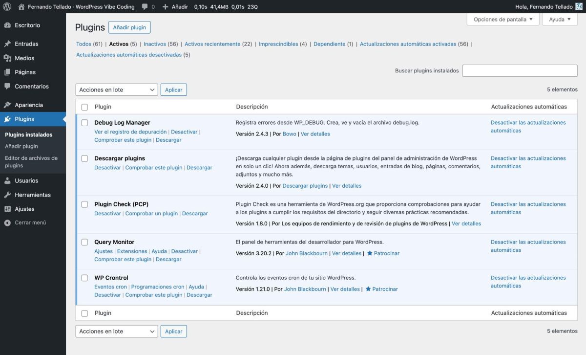 plugins depuracion vibe coding