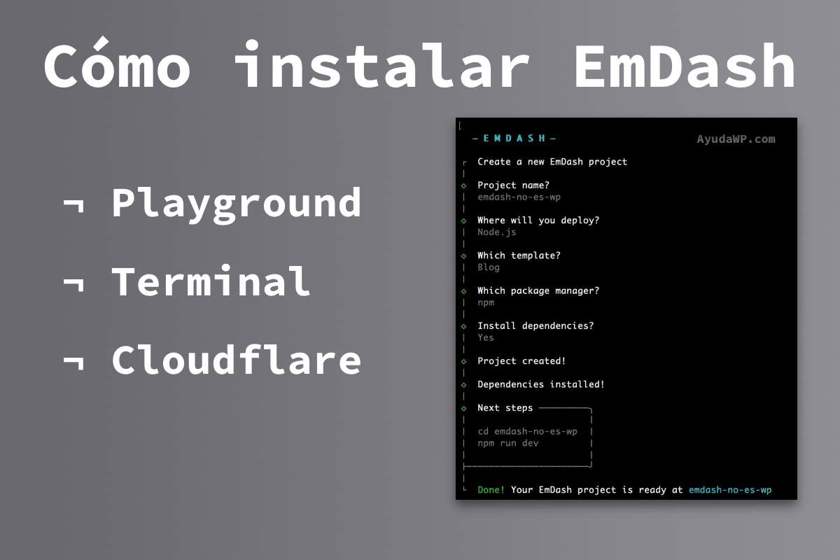 emdash cloudflare wordpress alternative install