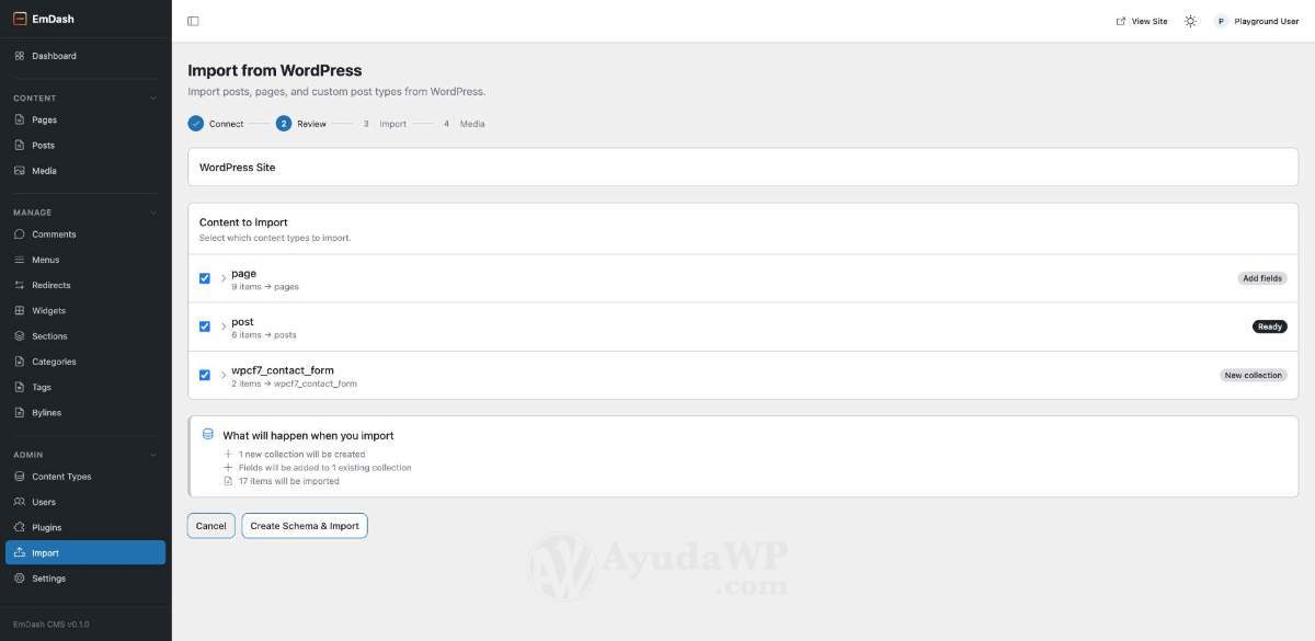 exportar wordpress emdash cloudflare