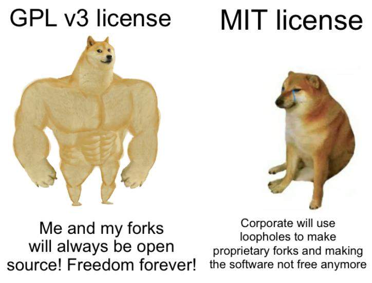 licencia mit o gpl humor