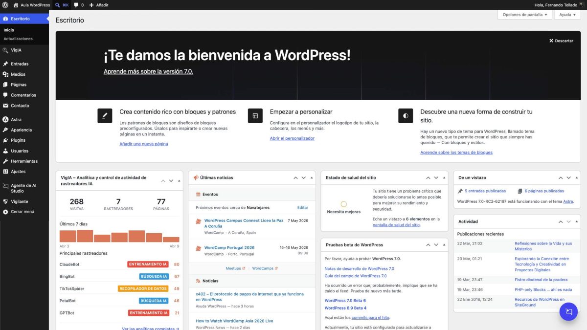 lupa paleta comandos wordpress 7