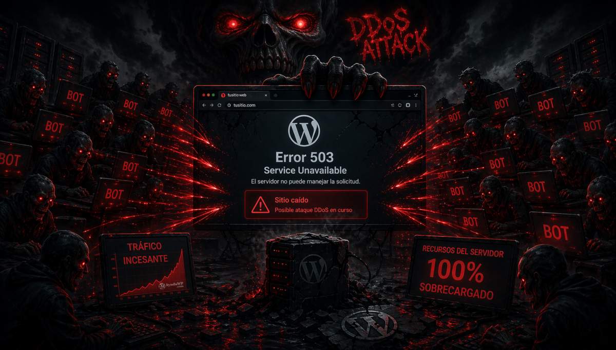 Ataques DDoS en WordPress – Manual de superviencia para saber cómo prevenirlos, detectarlos y frenarlos paso a paso
