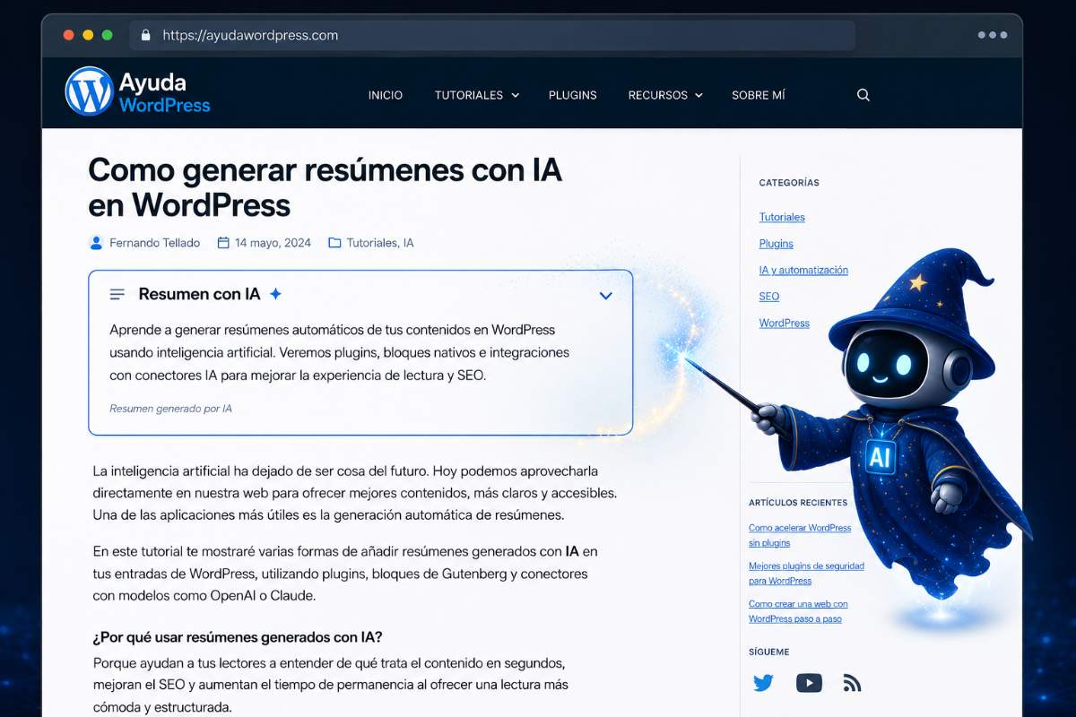 ¿En serio me estás diciendo que ofrezca resúmenes de mis artículos para que los vagos no me tengan que leer?